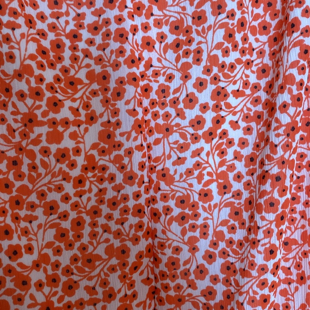 J. Crew size 10 Floral orange Dress - Picture 9 of 9